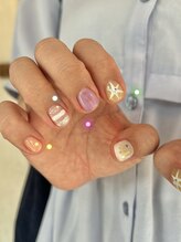ネイル モヘ 新所沢(NAIL MOHAE)/落書きカラフルネイル