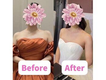 ボディキュア ブライダル美容整体 大阪梅田/日々の努力が形に/大阪/関西