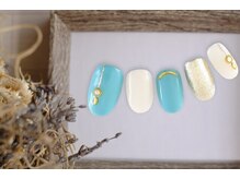 FASTNAIL松戸駅西口店【パラジェル/ジェルネイル専門/定額/マグネット/フットネイル】/オフィスネイル　夏　【11343】