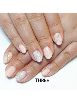 ネイルアンドまつげエクステ専門サロン スリー(THREE)/大理石アート