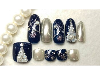 ネイルサロン 爪/冬ネイル