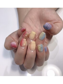 クリスタルネイルサロン(Crystal Nail)/虹ネイル