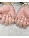美爪ピンクベージュ