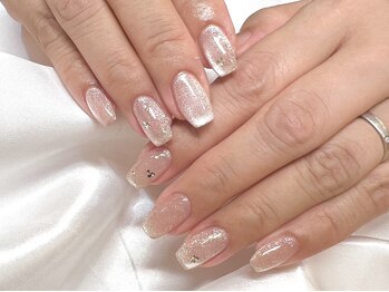 ライトウェーブ 長野駅前店/涼しげマグネットネイル♪