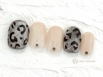 ネイルメゾン 池袋店(NAIL MAISON)/手描きレオパード¥6800