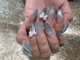 ブルーマグネットネイル