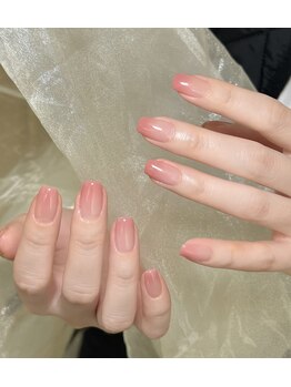 ジュライネイル(July nail)の写真/パラジェルで爪に優しく可愛いグラデーション。持ち長いで安い!理想の指先を彩るパーツも豊富。
