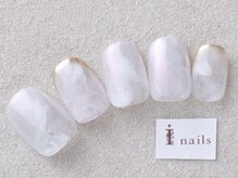 アイネイルズ 三宮店(I nails)/ホワイトニュアンス¥7000