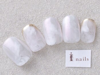 アイネイルズ 三宮店(I nails)/ホワイトニュアンス¥7000