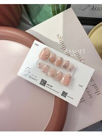 ネイルチップ　ミディアムアート