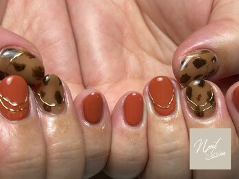 ネイルセッション(nail session)/秋カラーアニマル