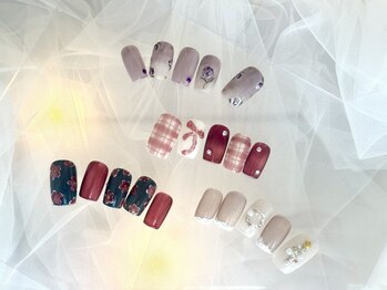 シェリーネイル(Cherie Nail)の写真/《定額デザインでオシャレを演出》季節のトレンドを反映した最旬デザインを豊富にご用意◎サンプル多数!