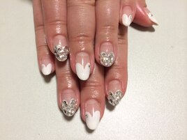 ハートフレンチネイル