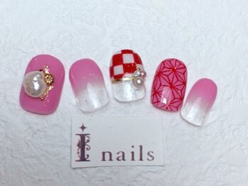 アイネイルズ 梅田店(I nails)/和装和柄デザイン