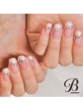 ビー(B)/【フレンチネイル/ストーン】