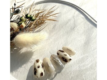 オリビアブルー(Olivia Blue)/ニュアンス豹柄