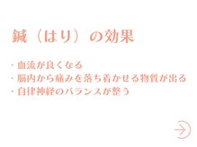 鍼灸接骨院ライト(RAITO)/鍼の効果