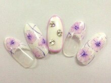 クリスタルネイル ボンベルタ橘店(CRYSTAL NAIL)/フラワーネイル