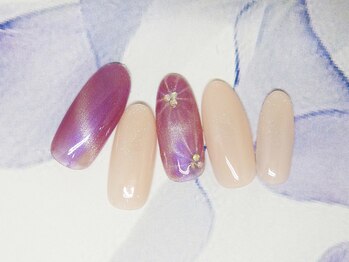ネイルライフ(NailLife)/マグネットフラワーネイル