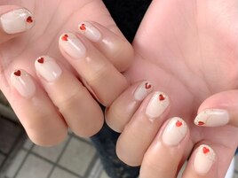 ハートフレンチネイル