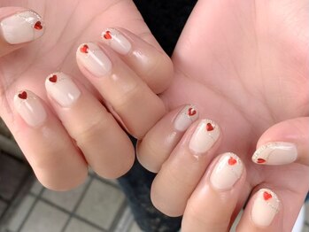 ウカ ひばりが丘(UKA)/ハートフレンチネイル