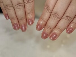 ワンカラー/ピンクネイル/大人