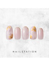 ネイルステーション ルミネ新宿1店(NAIL STATION)/フラワーネイル／パラジェル