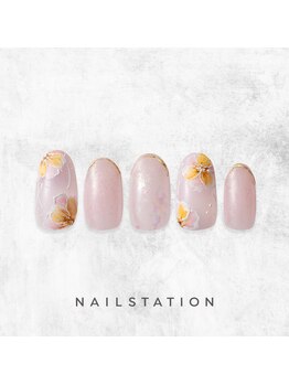 ネイルステーション ルミネ新宿1店(NAIL STATION)/フラワーネイル／パラジェル