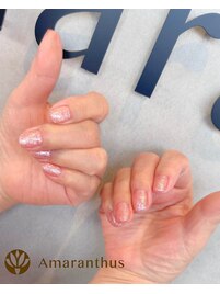 ワンカラーでもキラキラに♪