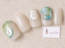 アイネイルズ 三宮店(I nails)/夏カラーキラキラマグネット