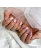 アゲート(Agate)/紫陽花ネイル