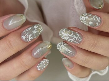 チルダ(tilde)/手書きフラワーアート