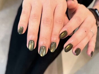 エーナイン 手稲店の写真/【新規*他店オフ無料】新色追加!!マグネットorフラッシュネイル¥4400/季節のデザイン¥4400~