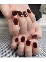 メオネイル(MEO NAIL)/深みボルドーワンカラー