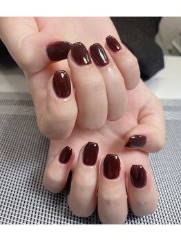 メオネイル(MEO NAIL)/深みボルドーワンカラー