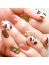 たゆ ネイル(たゆnail)/秋ダルメシアンアニマルネイル☆