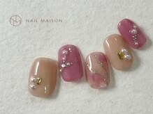 ネイルメゾン 梅田(NAIL MAISON)/ガーリーポップピンクパール