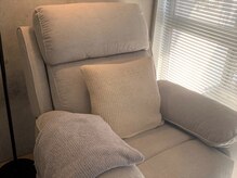 ゆったりリクライニングでのfoot nail...