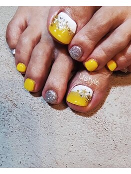 ユーズスタイル(U’style)/夏の爽やかフットネイル