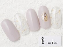 アイネイルズ 新宿店(I nails)/シンプルダスティピンク