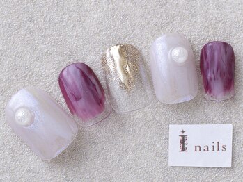 アイネイルズ 三宮店(I nails)/オーロラミラー¥7000