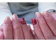 プチリリィ(Petit Lily)/キラキラさせたい冬ネイル