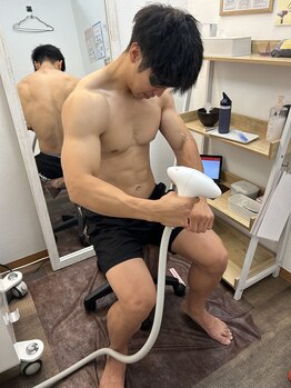 キングスサロン 熊本/ムキムキ筋トレ勢もセルフ脱毛