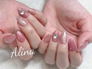 エリナネイルサロン池袋(Alina Nail Salon)/ピンクパーツネイル