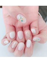 ストーリーアイラッシュアンドネイル(Story)/冬のドライフラワーネイル★