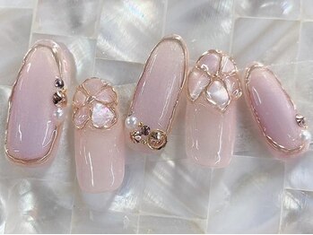 ネイルアンドアイラッシュ シシュ 高槻店(nail&eyelash SyiSyu)/フラワー/ミラー/シェル