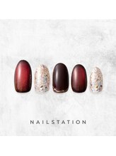 ネイルステーション ルミネ新宿1店(NAIL STATION)/キラキラネイル／パラジェル