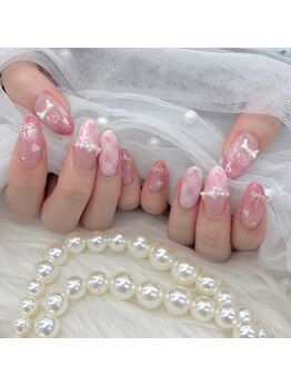 カメリア(Camelia)/チェックネイル