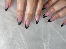 ケー 渋谷店(K)の雰囲気（ピンクベースに黒フレンチ*色気のある指先に☆）
