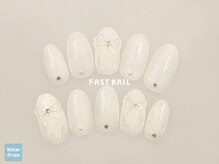 FAST NAIL 春日部店【パラジェル/ジェルネイル専門/定額/マグネット/フットネイル】/向日葵ネイル  【12231】